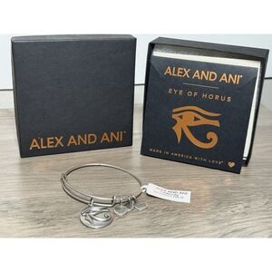 Alex & Ani Eye of Horus Bracelet Silver Adjustable New With Box And Paperwork